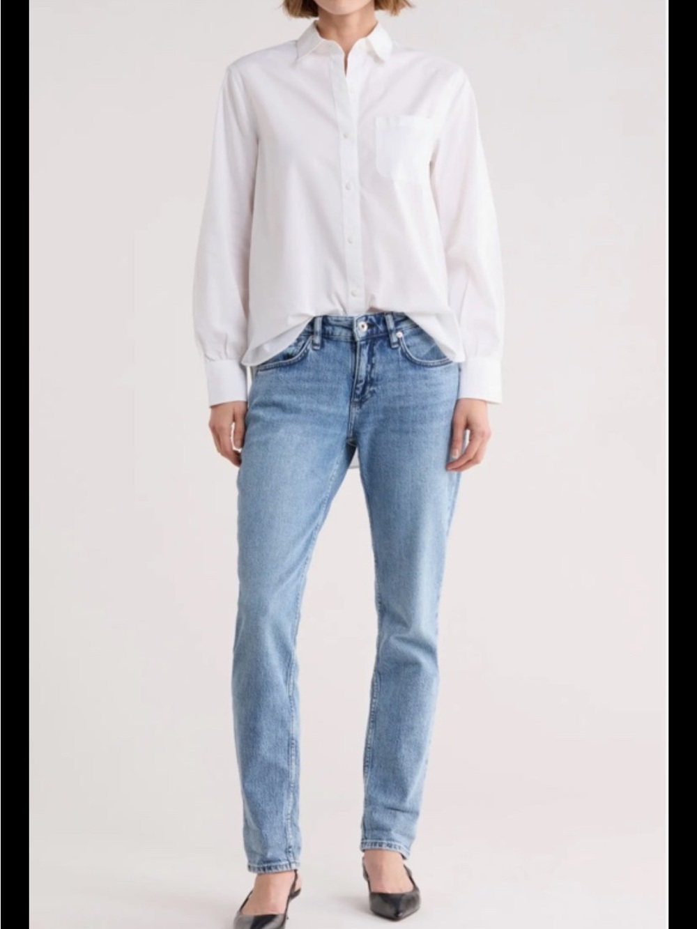 RAG & BONE Women’s Dylan Low Rise Boyfriend Slim Blue Jeans size 26